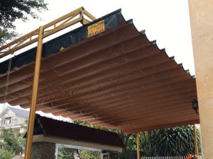 mái hiên di động lượn sóng