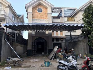 mái che xếp lượn sóng