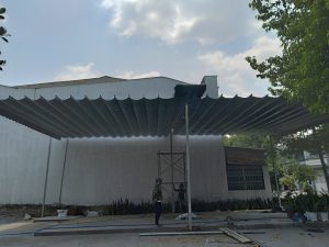 mái xếp lượn sóng