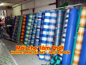 bạt làm mái hiên mái xếp