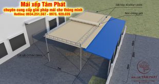 Mái bạt xếp lượn sóng