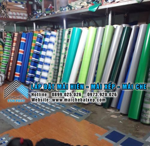 Cung cấp bạt mái xếp, bạt mái hiên, bạt mái kéo che nắng mưa giá rẻ