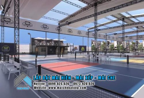 Thi công mái che sân Pickleball ở Lâm Đồng giá rẻ