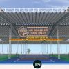 Mái che bạt kéo sân Pickleball, mái che Tâm Phát
