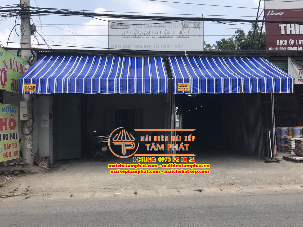 Lắp đặt mái che quay tay, Mái hiên di động giá rẻ ở Đồng Nai