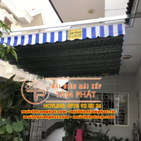 Mái bạt che, mái che di động, mái xếp lượn sóng, mái che Tâm Phát