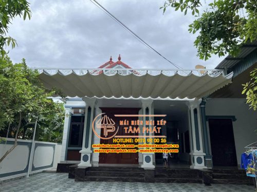 Mái bạt kéo, mái xếp lượn sóng, Mái che bạt xếp Tâm Phát