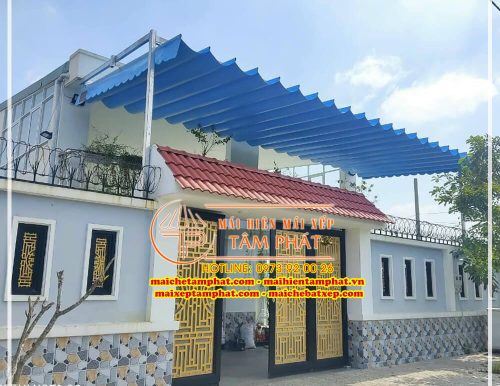 Mái bạt kéo, mái xếp lượn sóng, Mái che bạt xếp Tâm Phát