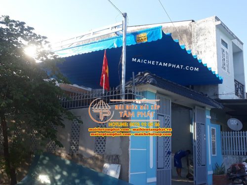 Mái bạt kéo, mái xếp lượn sóng, Mái che bạt xếp Tâm Phát